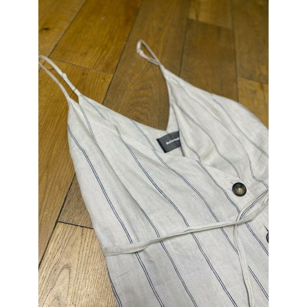 Reformation Cayman 100% Linen Mini Dress XL - Picture 8 of 12